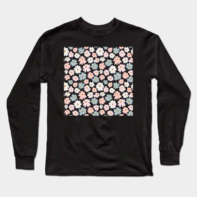 Pastel Flowers Long Sleeve T-Shirt by jeune98